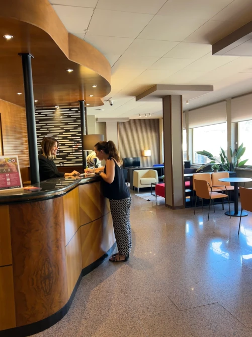 Banco reception Hotel La Magione